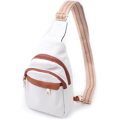 Женская сумка через плечо с отверстием для наушников из экокожи VINTAGE Bag 22785 Белый