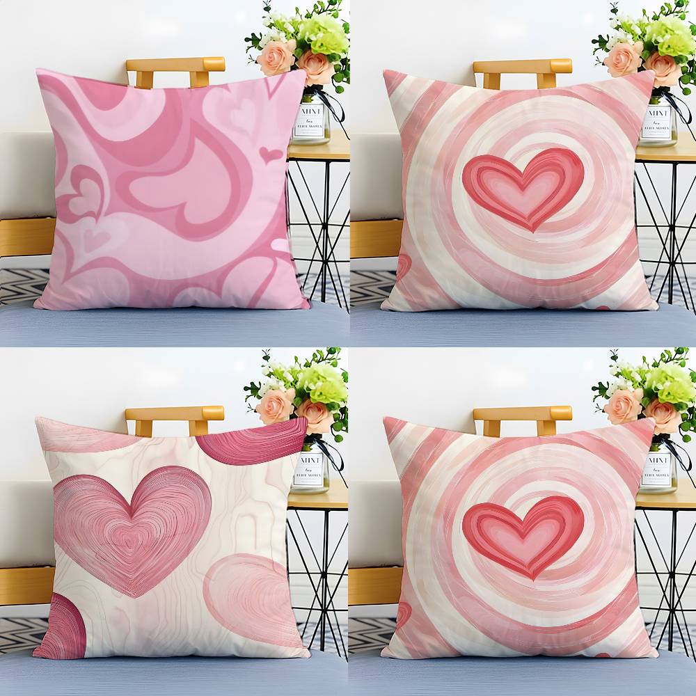 Beautiful Classic Style Love Pattern Pillow Case Printing Pillowcase Living Room Sofa Cushion Cover Bedroom Room Decor
