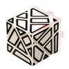 Emorefun Qin Soomth Puzzle Cube Полая черная наклейка 3x3 Ghost Cube Белый (Базовый держатель в комплекте)