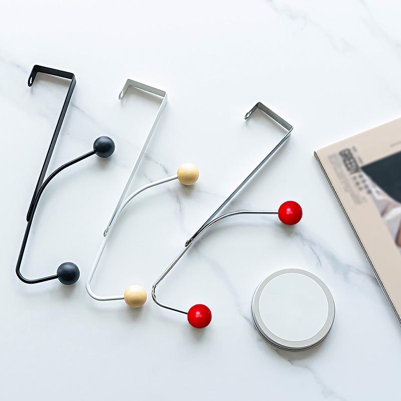 1 шт. крючок для хранения железа кремового цвета, практичный крючок за дверью, не требующий пробивки, крючок для пальто и шляпы