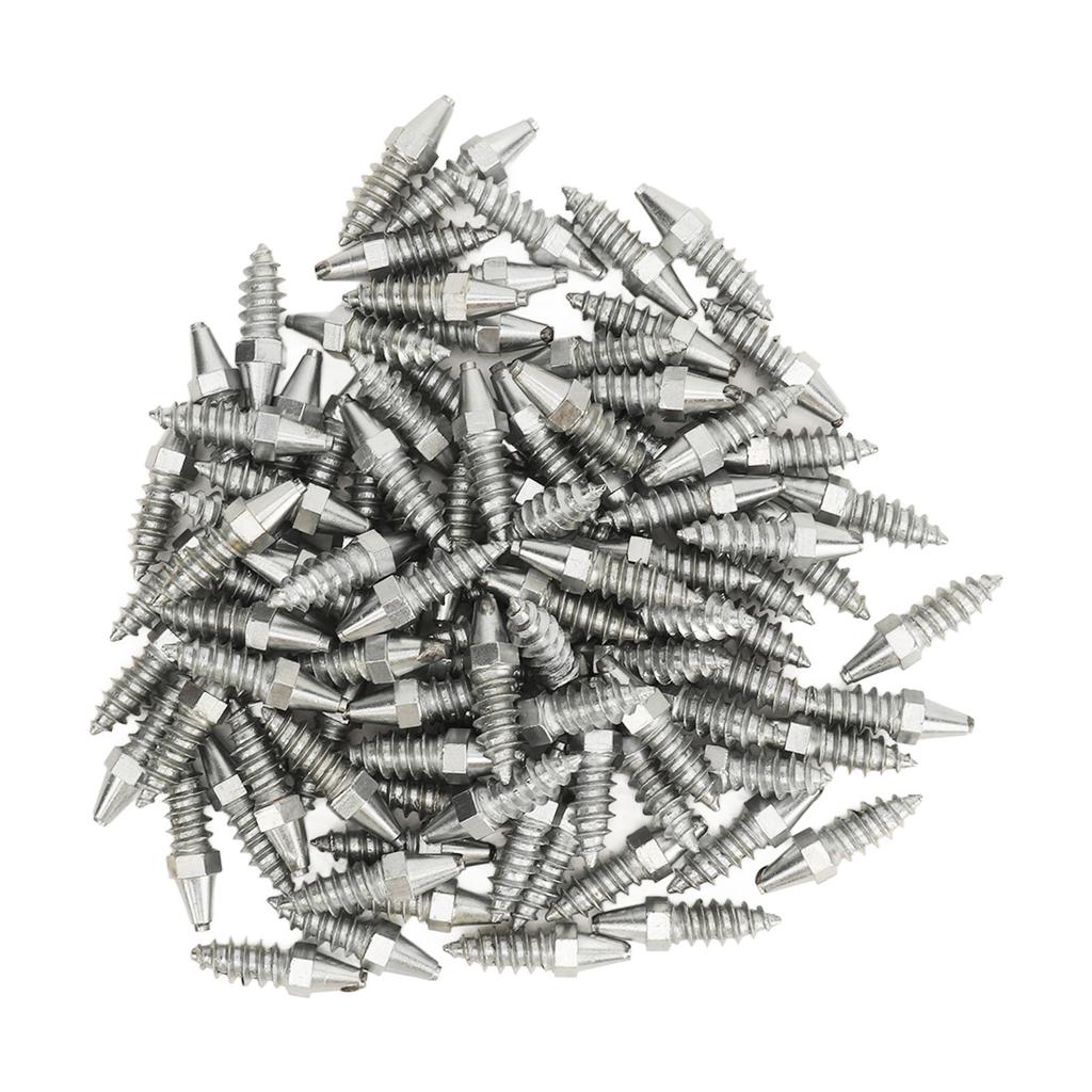 100Pcs Tire Studs 30mm Length Anti Slip Reliable Sturdy Tires Snow Studs for Car Truck Bicycle Boot Motorcycle ATV SUV