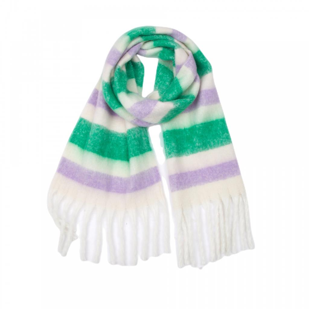 Autumn Winter Tassel Shawl Female Warm Colorful Plaid Scarf