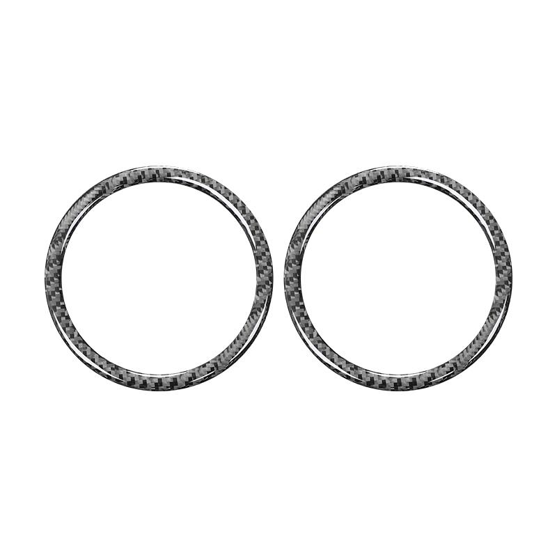 Для BMW 3 серии E90 2005-2012 автомобильные аксессуары из углеродного волокна для интерьера автомобиля, дверной рожок, украшение, кольцо, накладка, наклейки