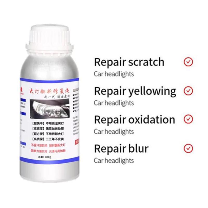 800 мл жидкость для ремонта автомобильных фар, средство для ремонта царапин, ремонтное оборудование, чистое