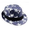 2017 hot sale Summer straw Sun hat kids  Beach Sun  hat Trilby panama Hat handwork for boy girl Children 4 colour