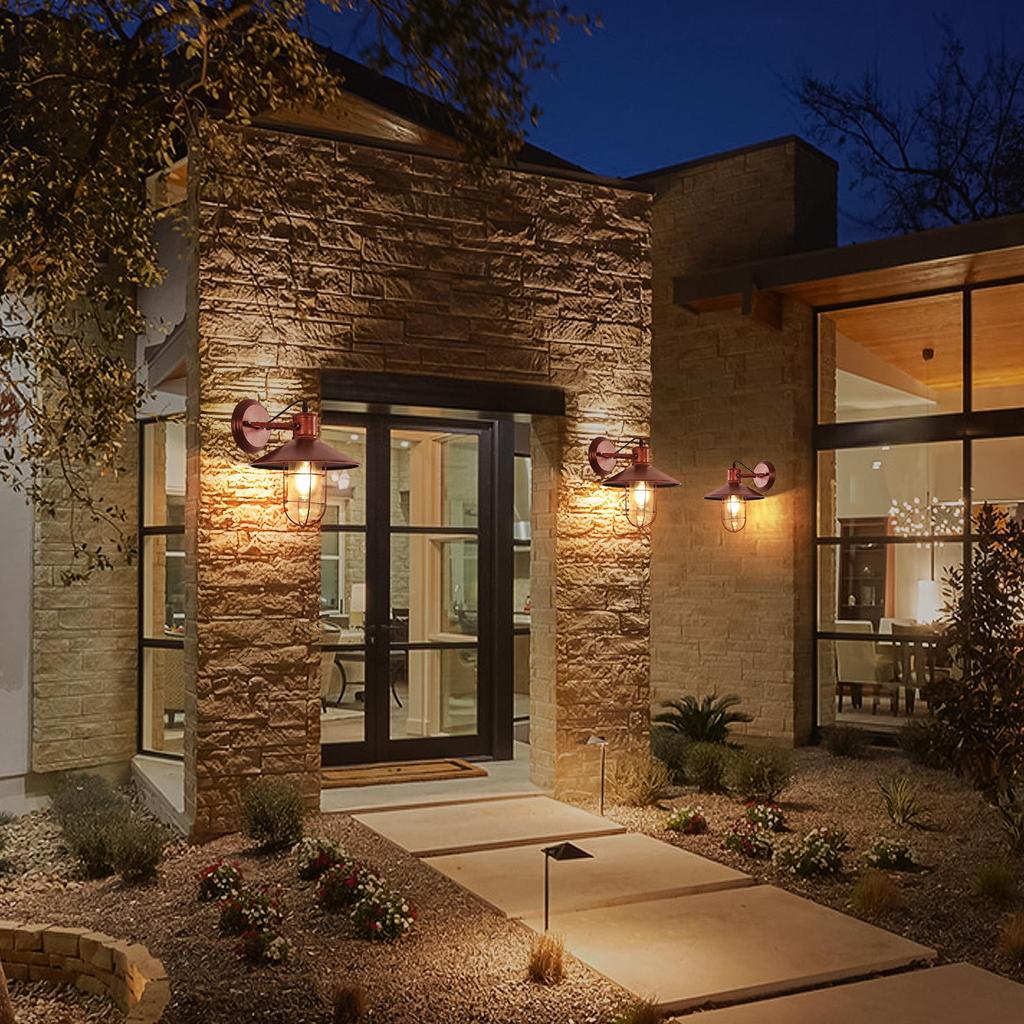 HAWEE Outdoor Entryway Light, E26 Waterproof Bracket Light, Retro Wall-Mounted Antique-Style Lighting for Living Rooms, Stairs, Gateways, and