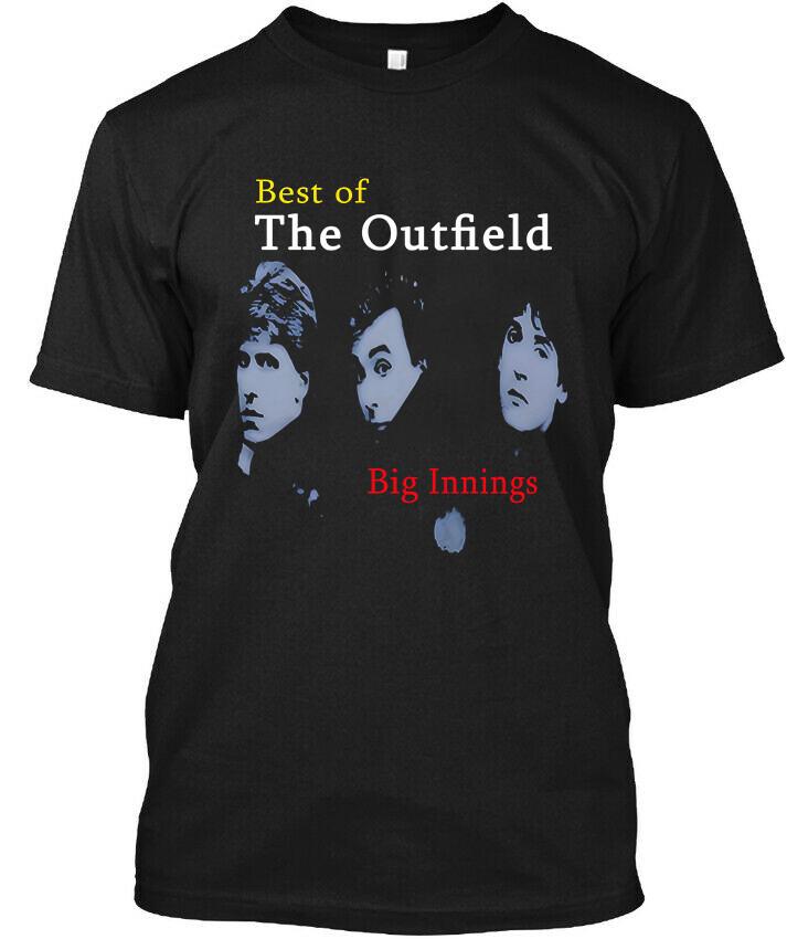 NWT! The Outfield Big Innings Best of English Pop Music Logo T-Shirt Size S-4XL