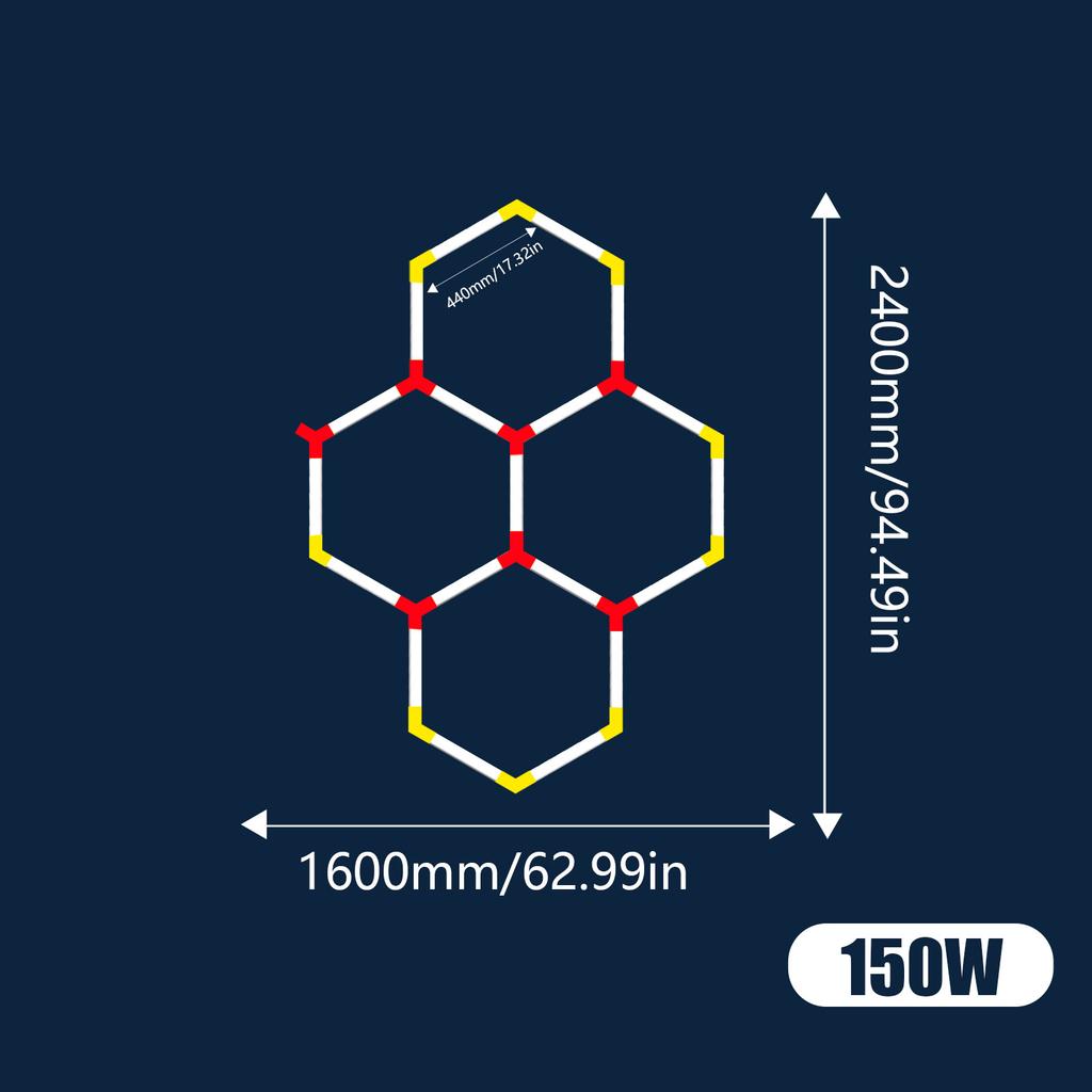 Офисный сверхбольшой светодиодный светильник для мастерской 6500K Потолочный светильник для гаража Светильник для магазина для детейлинга автомобилей Спортзала Супермаркета Выставочного зала d