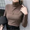 Winter Turtleneck Pullovers Women Warm Thick Bottoming Shirt For Women Warm Blouse Winter