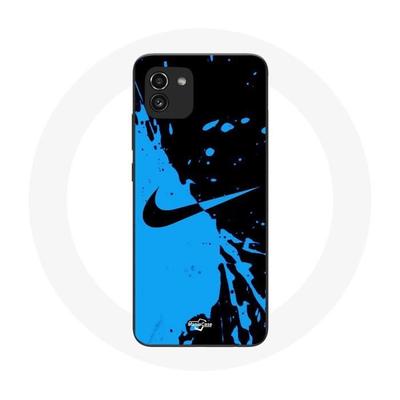 Coque Pour Samsung Galaxy A03 Nike Logo Bleu Et Noir