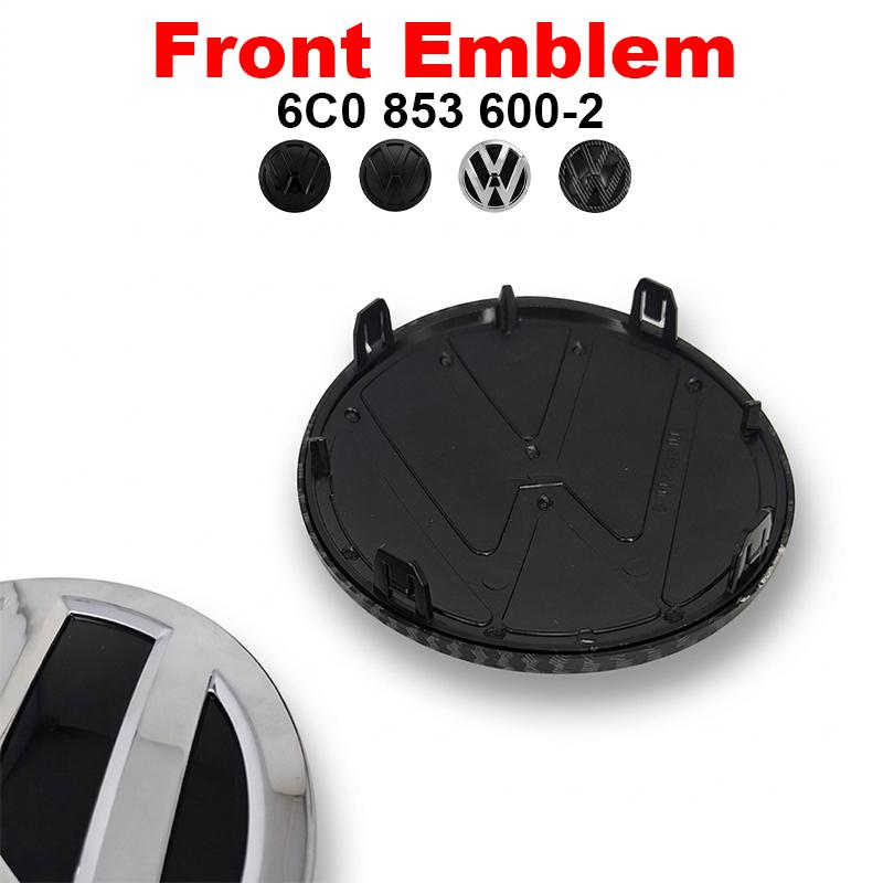 ABCD1 VW Car Front Grill Badge Rear Trunk Lid Emblem Logo 6C0853600 Auto Accessories For Volkswagen Polo 6 6C 2014 2015 2016 2017 2018