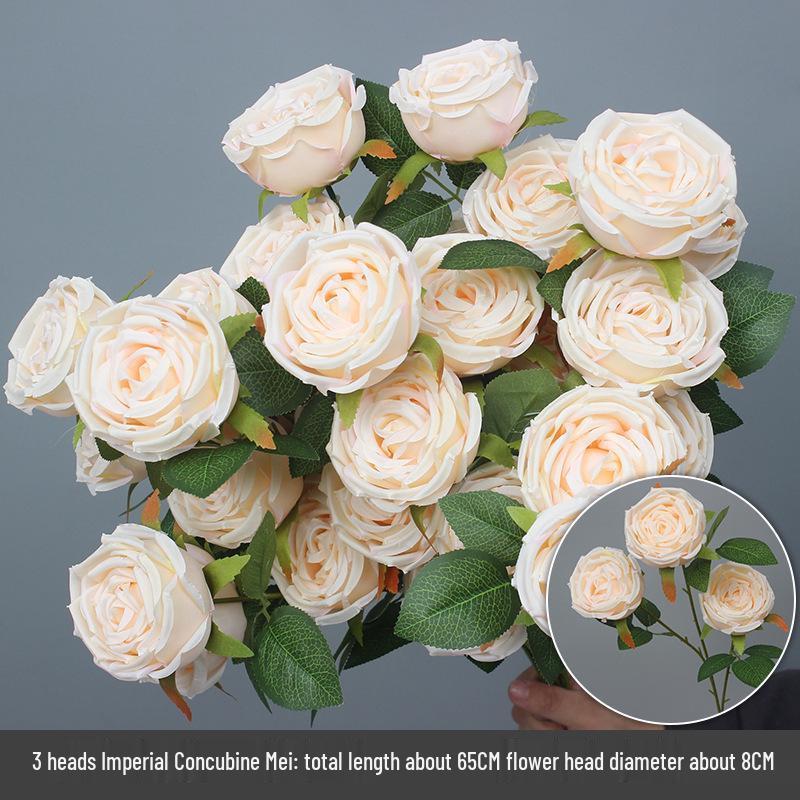 Свадебный декор из шелковых цветов шампанского - Искусственные элементы цветочного оформления потолка и прохода