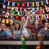 World Cup Flags Bunting 2026 Extra Large Size 48 Countries Flag Bunting 14.5m for Football Tournament Sport Club