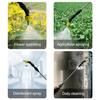 Электрический распылитель, садовый распылитель на батарейках, телескопический распылитель с 2 насадками, распылитель воды для полива растений, мойки автомобилей