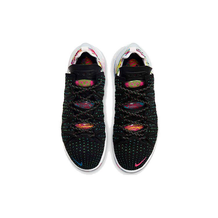 Nike Кроссовки унисекс LeBron 18 EP James Gang черные розовые-Blast многоцветные CQ9284-002