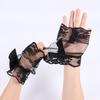 Flower Fake Sleeves Lace Short Fingerless Gloves Bridal Dress Accessory Wrist Cuffs  Lolita