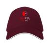 Slavia Praha Red  White Baseball Cap Beach Big Size Hat Sunscreen Wild Ball Hat Caps For Women Unisexs