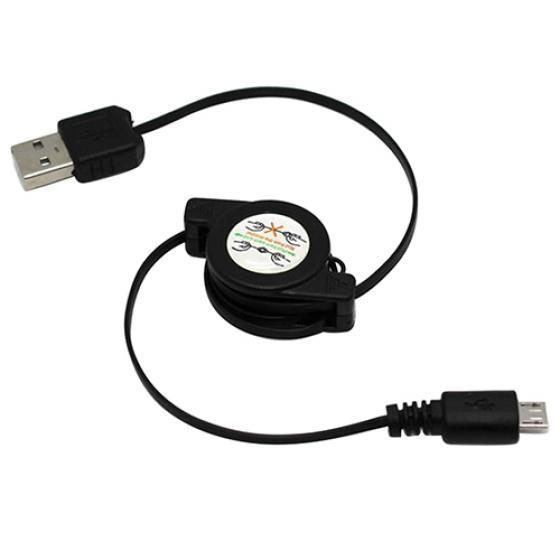 Retractable Micro USB A To USB 2.0 B Male Cable Sync Data Charger for Android