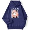 Зимние женские толстовки с капюшоном Anime Anya-Spy X Family Art Printed Sweatshirt Drop Sleeves Pocket Top Strecth warm Funny Woman Streetwear