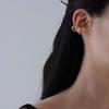 Geometric Double Circle Gold Color Sliver Color Round Earrings Korean Style Hoop Earrings Ear Clips