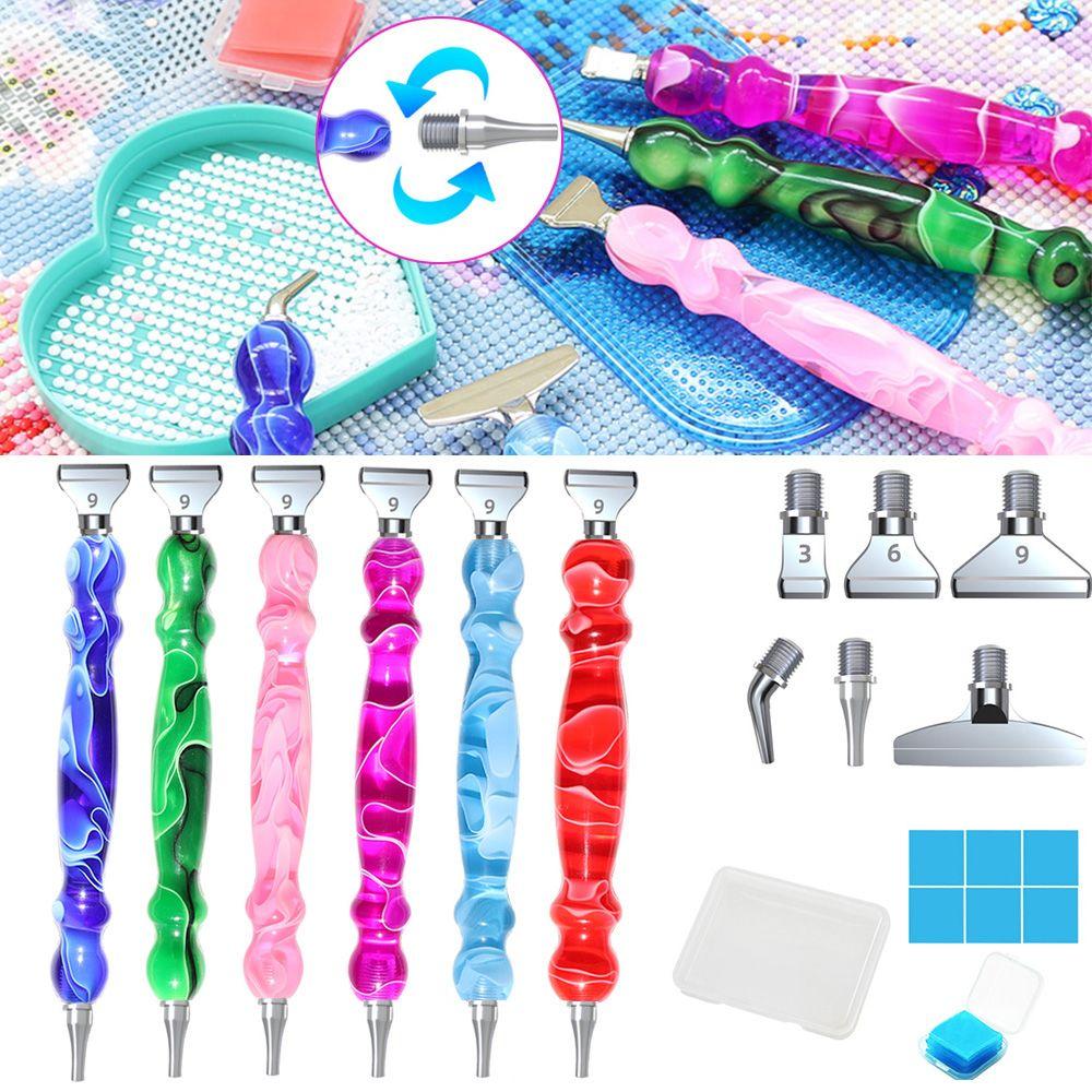 Cross Stitch Point Drill Pen Alloy Replacement Pen Heads Resin Diamond Painting Pen Resin Pen