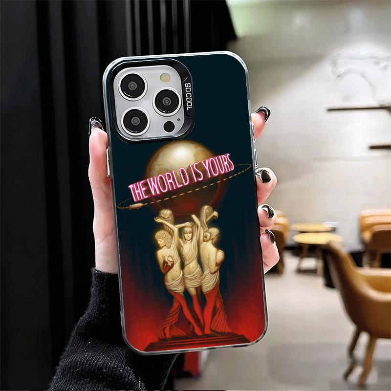 Лицо со шрамом 1983 Аль Пачино Мягкий чехол для телефона для iPhone 15 16 17 Pro Max 17Air 16E 14 Plus 13 12 Mini Ударопрочная задняя крышка