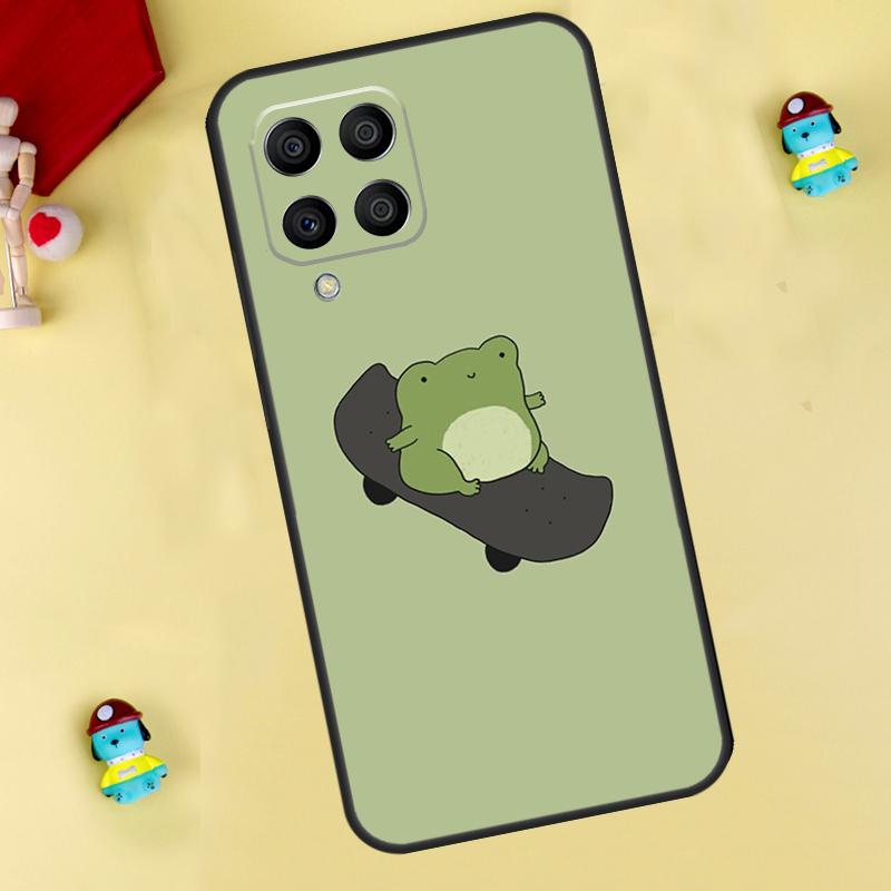 Лягушка Скейтборд Милый Кавайный Чехол Для Samsung Galaxy M33 M15 M55 M31 M13 M12 M14 M06 M16 M36 M56 M53 M32 M52 M35 M34 M54