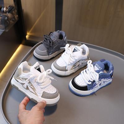 Новая весенне-осенняя модная универсальная обувь для мальчиков и девочек, однотонные повседневные кеды на высокой подошве