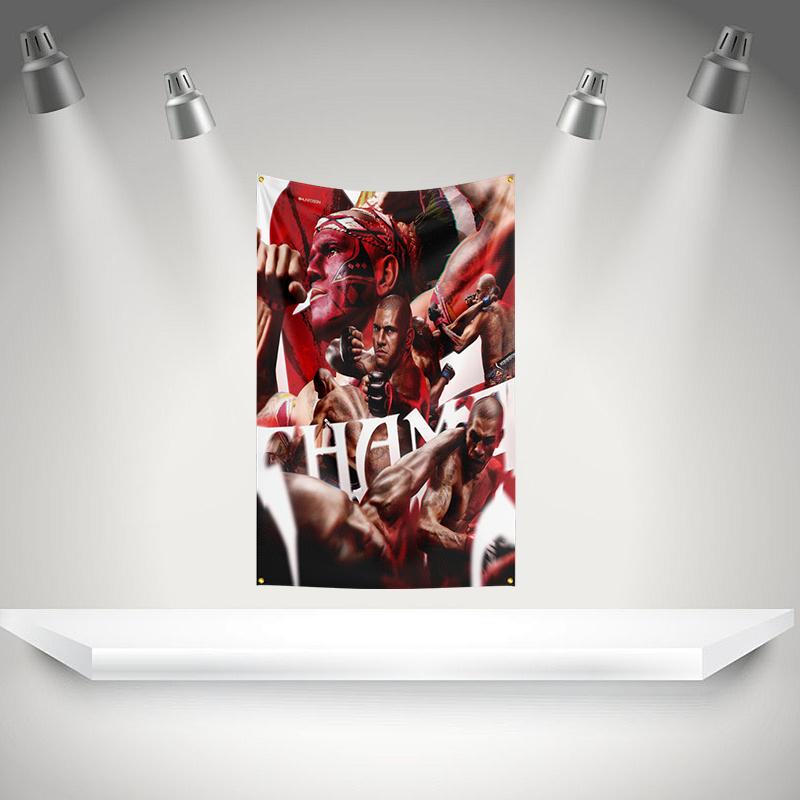 Aalex Pereira Poatan Flag Boxer Banner 3x5ft With Brass Grommets Hd Printing Tapestry Exhibition Boxer Sports Fans Garage Decor