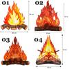 Бумажный костер центральный элемент огонь украшение для вечеринки 3D декоративный картонный искусственный огонь пламя