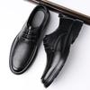 Leather Shoes Men's 2024 Summer New Business Dress Fashion Casual Shoes Men's Hollow Breathable Wedding Groom Shoes