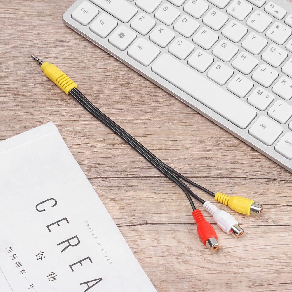 3,5 мм на 3 RCA кабель видео компонентный AV адаптер кабель для TCL телевизор 3,5 мм на RCA красный белый и желтый женский видео кабель телевизор