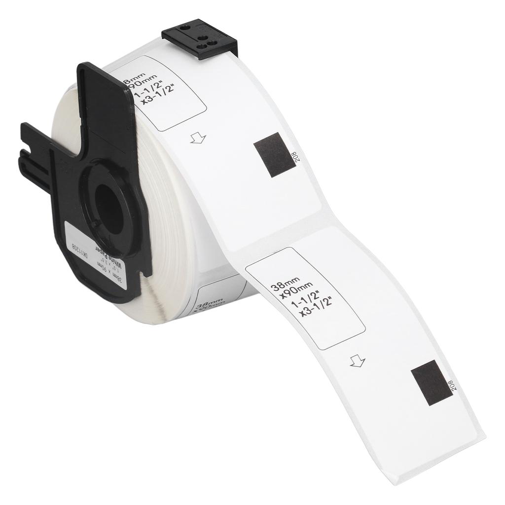 Термоэтикетки Термочувствительный материал 38x90 мм Многоразовый Съемный DK Бумажный сердечник Поддержка Рулон этикеток 