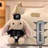 Plush Police Rabbit Keychain With Pp Cotton Filling For Kids And Collectors