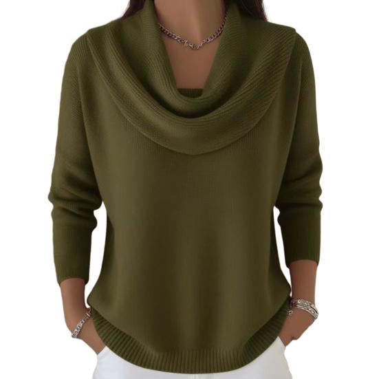 Женский свитер с отложным воротником, длинным рукавом, однотонный, джемпер, топы, облегающий крой, мягкий, дышащий, для зимней многослойности, повседневный, вязаный