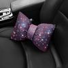 1 шт. Алмазная подушка для шеи автомобиля с бантом, Автомобильный подголовник, Поддержка сиденья, Подушки для поясницы, Автомобильные аксессуары для женщин