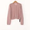 Premium Soft Waxy Crew Neck Knitted Cardigan Women's Early Autumn New Lazy Mohair Jacket Atmosphere Bottoming Shirt