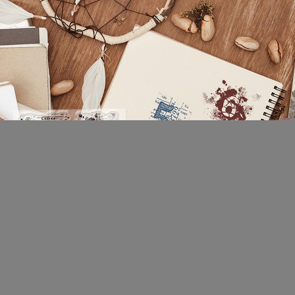 Custom PVC Plastic Clear Stamps for DIY Scrapbooking Photo Album Decorative Cards Making Number 160x110x3mm