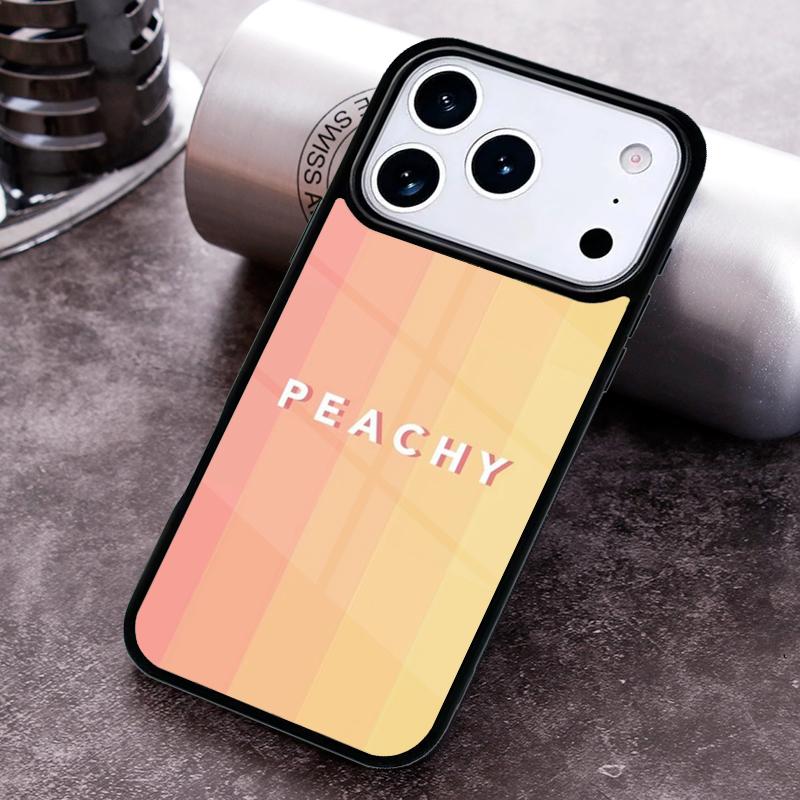 Чехол для телефона с персиковым узором «Розовые персики» для iPhone 17 16 15 Pro Max Air 14 13 12 11 Plus Ударопрочный чехол Capa Cover