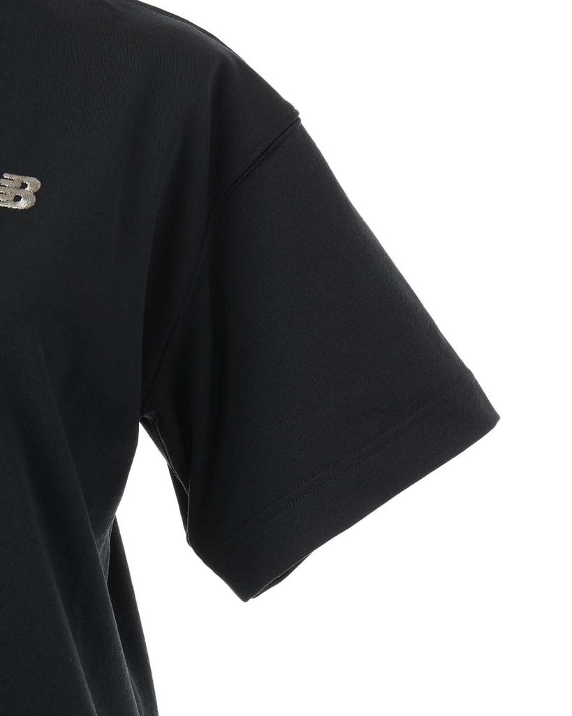 Свитшот с коротким рукавом и воротником-стойкой для гольфа за 0 [New Balance] для женщин (Эластичная/подходящая настройка) / 012-5164501 010_Черный [S]