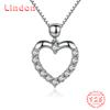 Lindon 925 Sterling Silver Classic Women Necklace Pendant Zircon Fashion Gift