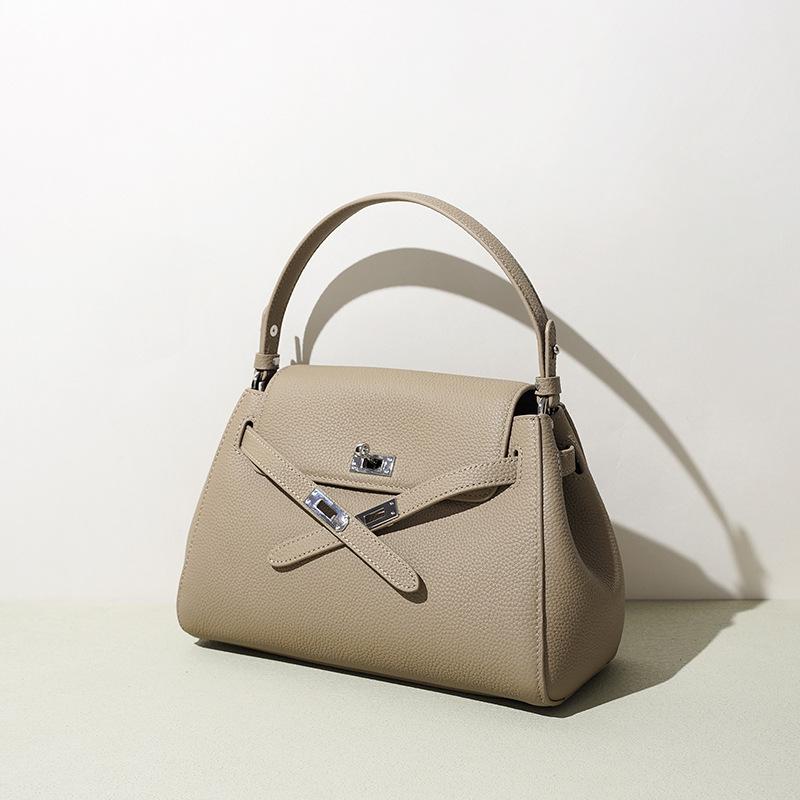 Crossbody bag women's versatile leather handbag bag exquisite work commuter bag