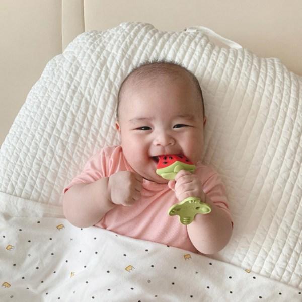 Anju Teether Single Item, 3D Watermelon, 1 Piece, Korean Baby Products
