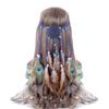 Haimeikang Bohemian Hippie Headband Dream Catcher Feather Headdress Fashion Peacock Feather Headbands Hair Accessories