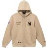 New Era MLB Нью-Йорк Янкиз Свободная толстовка на молнии с длинным рукавом Унисекс Светло-желтая 14397961