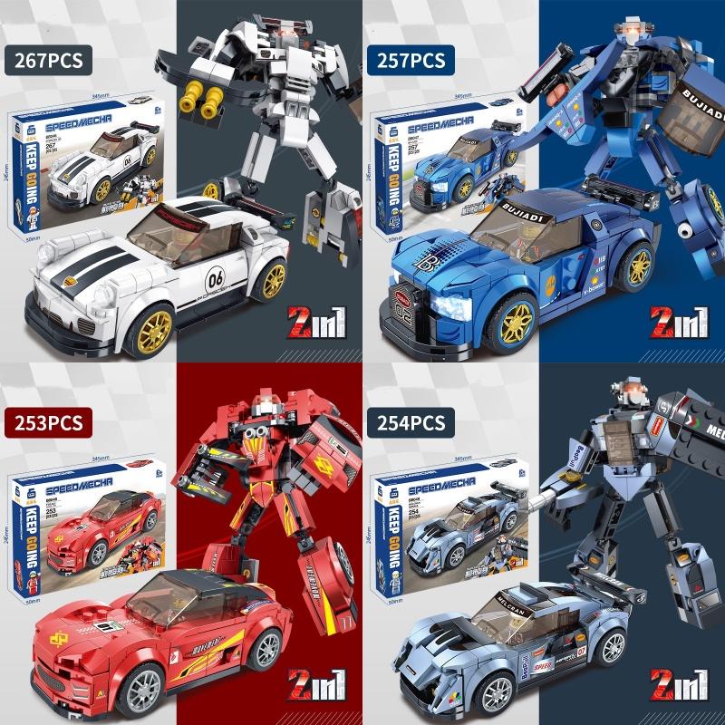 Крутой и реалистичный робот для самостоятельной сборки для детей, игрушка из АБС-пластика, строительные блоки из мелких деталей