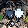 1/8Pcs Retractable Keychain with Steel Wire Rope Carabiner Badge Reel Holder Clip Key Ring Heavy Duty Outdoor Camping Climbing Anti-lost Buckle
