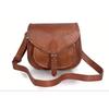 Goat Leather Crossbody Bag for Women | Handmade Vintage Brown Purse | Small Leather Satchel | Shoulder Bag | Gift for Her