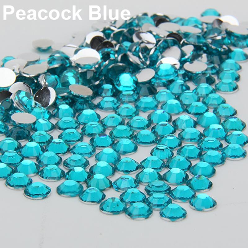 Puntos Rhinestone 2000 шт., полимерный чехол для телефона с плоской задней панелью «сделай сам», наклейки для ногтей, 2/3/4/5 мм