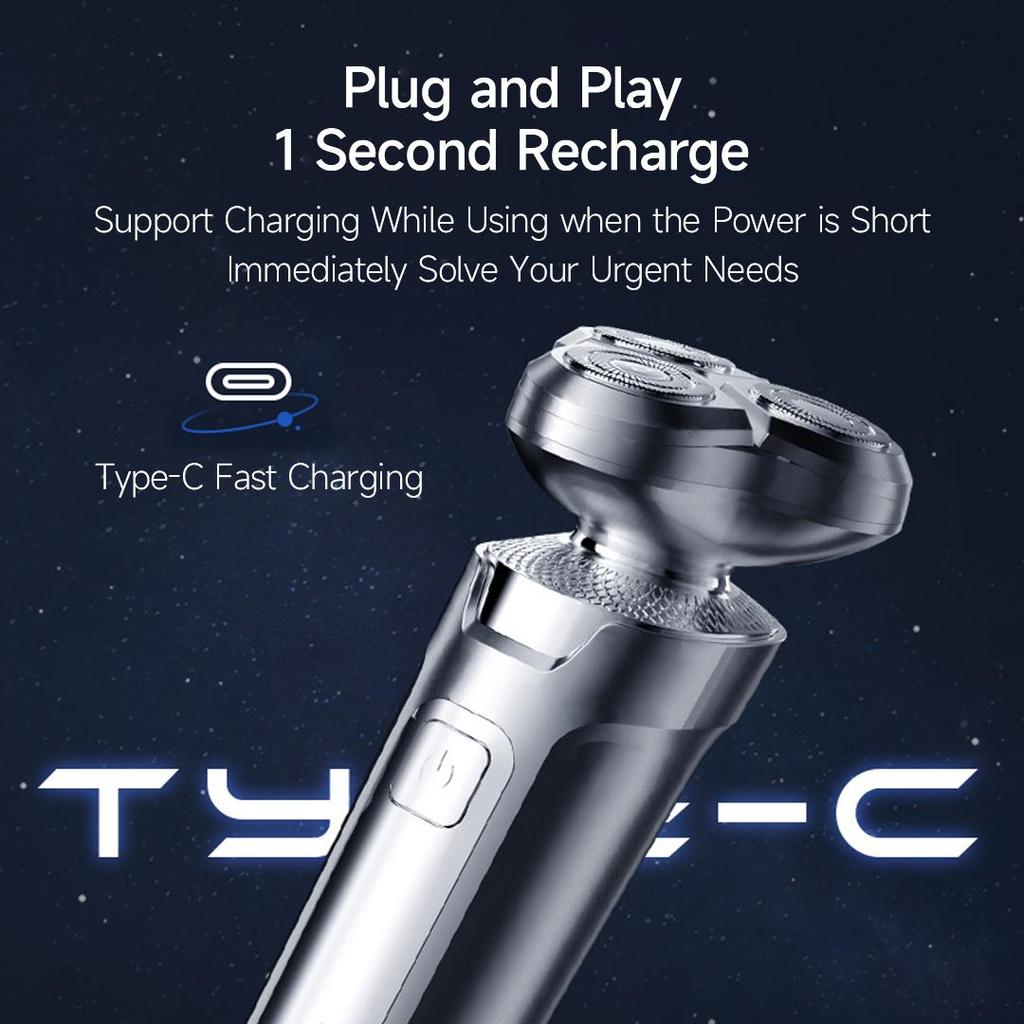 Электробритва Enchen X2 ESM Умная система бритья 360 ° Плавающая 3 режущая головка IPX7 Водонепроницаемая электробритва для влажной и сухой уборки